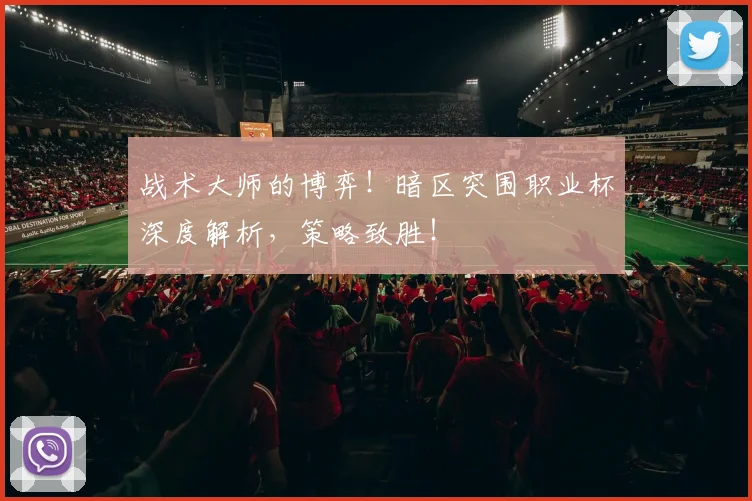 战术大师的博弈！暗区突围职业杯深度解析，策略致胜！