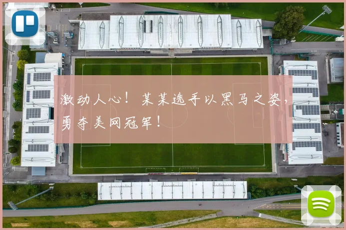 激动人心！某某选手以黑马之姿，勇夺美网冠军！